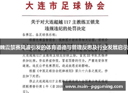魏震禁赛风波引发的体育道德与管理反思及行业发展启示